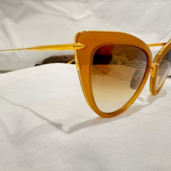 NEW! DITA HEARTBREAKER 22025-C-BRN-GLD;  GOLD & BROWN FRAME W/ GOLD FLASH LENS - Picture 2 of 8